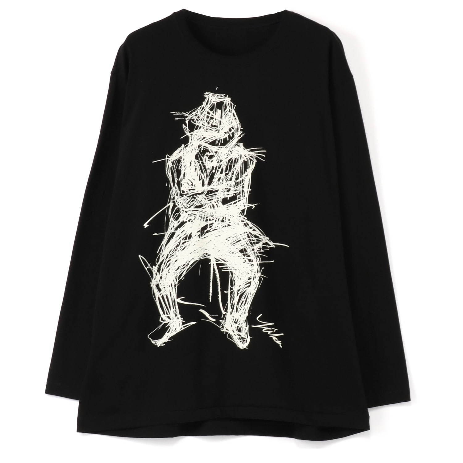 『yohji yamamoto』ヨウジヤマモト(3)Tシャツ /朝倉優佳コラボ