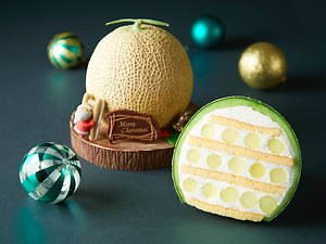 ハイアット リージェンシー 東京のクリスマスケーキ マスクメロン 丸ごと 使用のショートケーキ ファッションプレス ハイアット リージェンシー 東京のクリスマスケーキ マスクメロン 丸ごと 使用のショートケーキ ファッションプレス