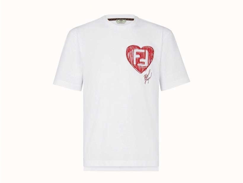 ラスト1点【FENDI】フェンディ ロゴ Tシャツ 白 ホワイト