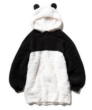 ジェラート ピケの「パンダ」ルームウェア“耳やしっぽ”付き 