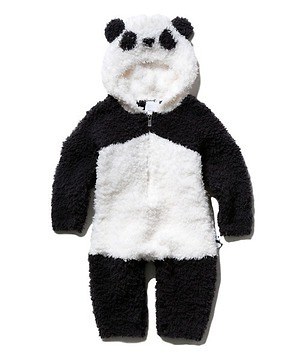 ジェラート ピケの「パンダ」ルームウェア“耳やしっぽ”付き 