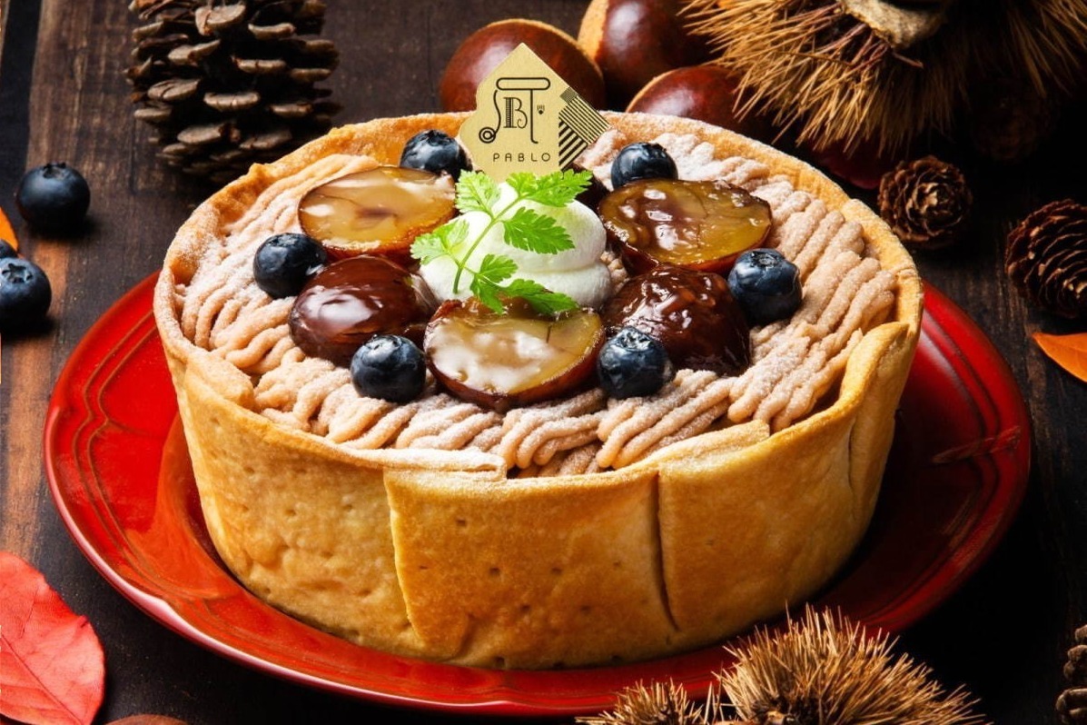 ブルーベリー｜パブロの新作タルト「渋皮マロンとブルーベリーのモンブランチーズタルト」秋限定で発売