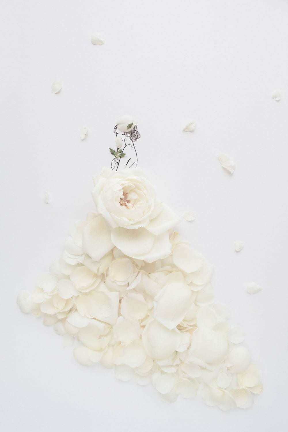 クラウディアから“花を全身にまとう”花言葉ウエディングドレス、八重桜やカスミソウがモチーフ｜写真14