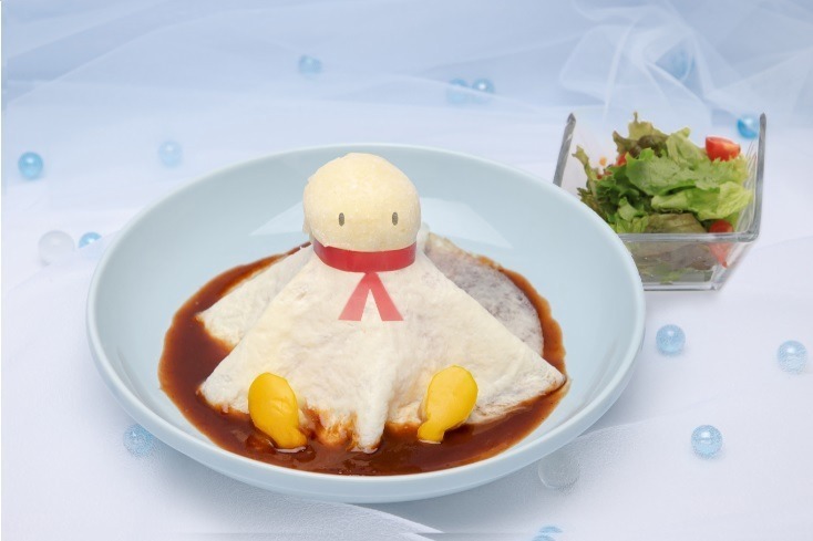 オムライス｜「天気の子カフェ」表参道・大阪で、“陽菜お手製”チャーハンやてるてる坊主のオムライスなど