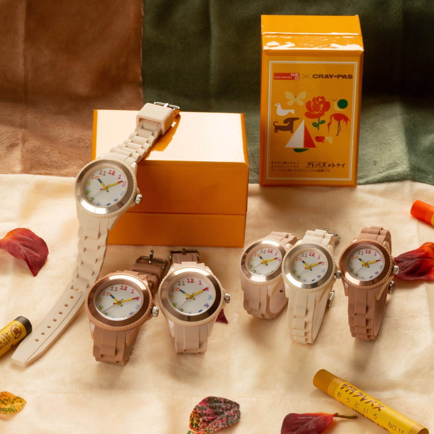 「サクラクレパス」の腕時計に秋冬カラーの新作15色 - アイボリーやブラウン、パープルなど｜写真2