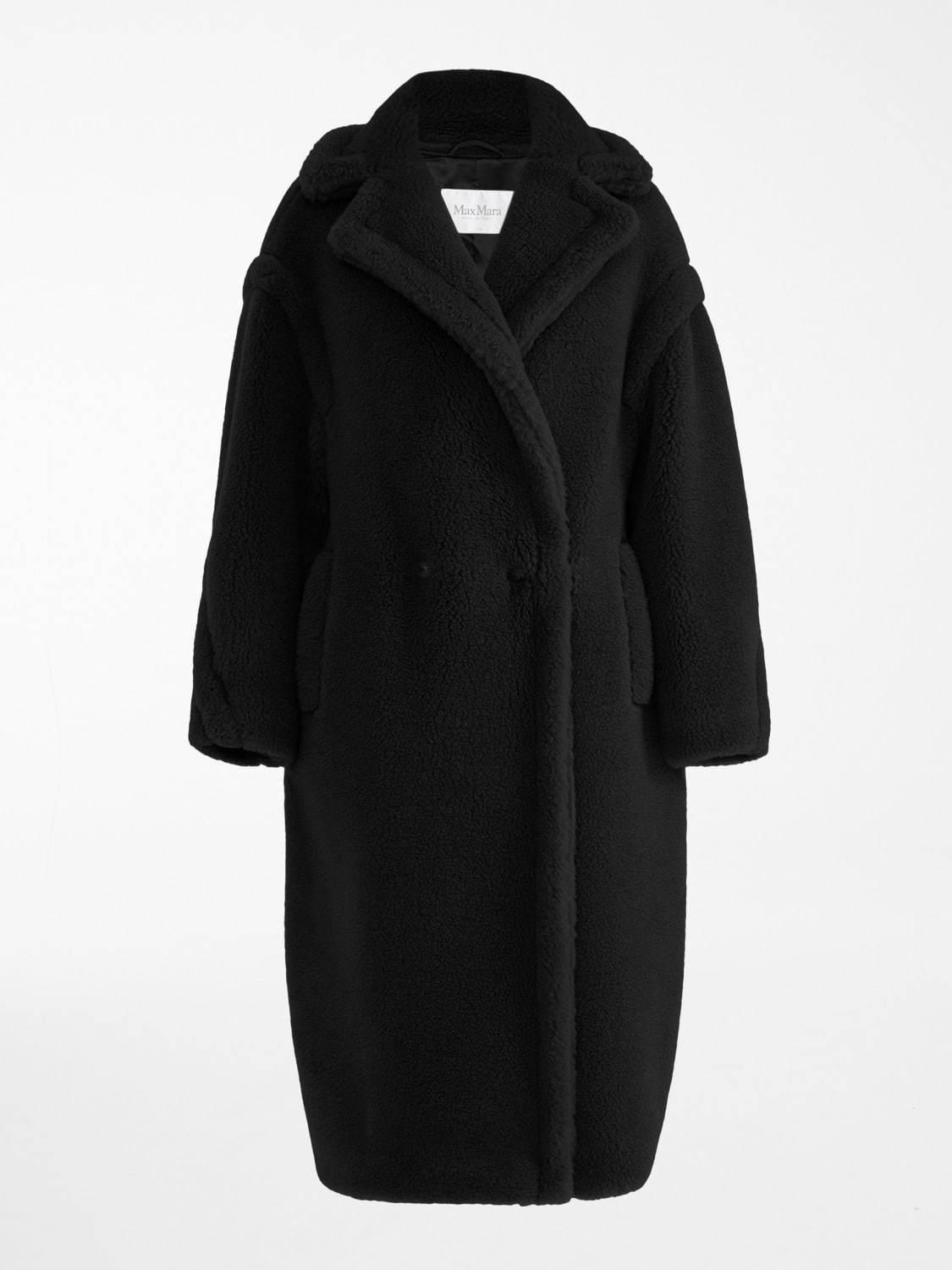 極美品 MaxMara 23AW テディベアコート S ブラック 極美品 MaxMara 23AW テディベアコート S ブラック