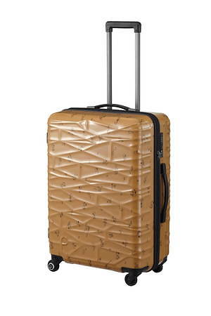 プロテカ ピーナッツのスーツケース第2弾 スヌーピー ウッドストックの総柄 内装はコミック柄に ファッションプレス