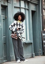 H&M×プリングル オブ スコットランド、ビッグサイズのアーガイル柄セーター＆ロゴ入りスウェット｜写真47