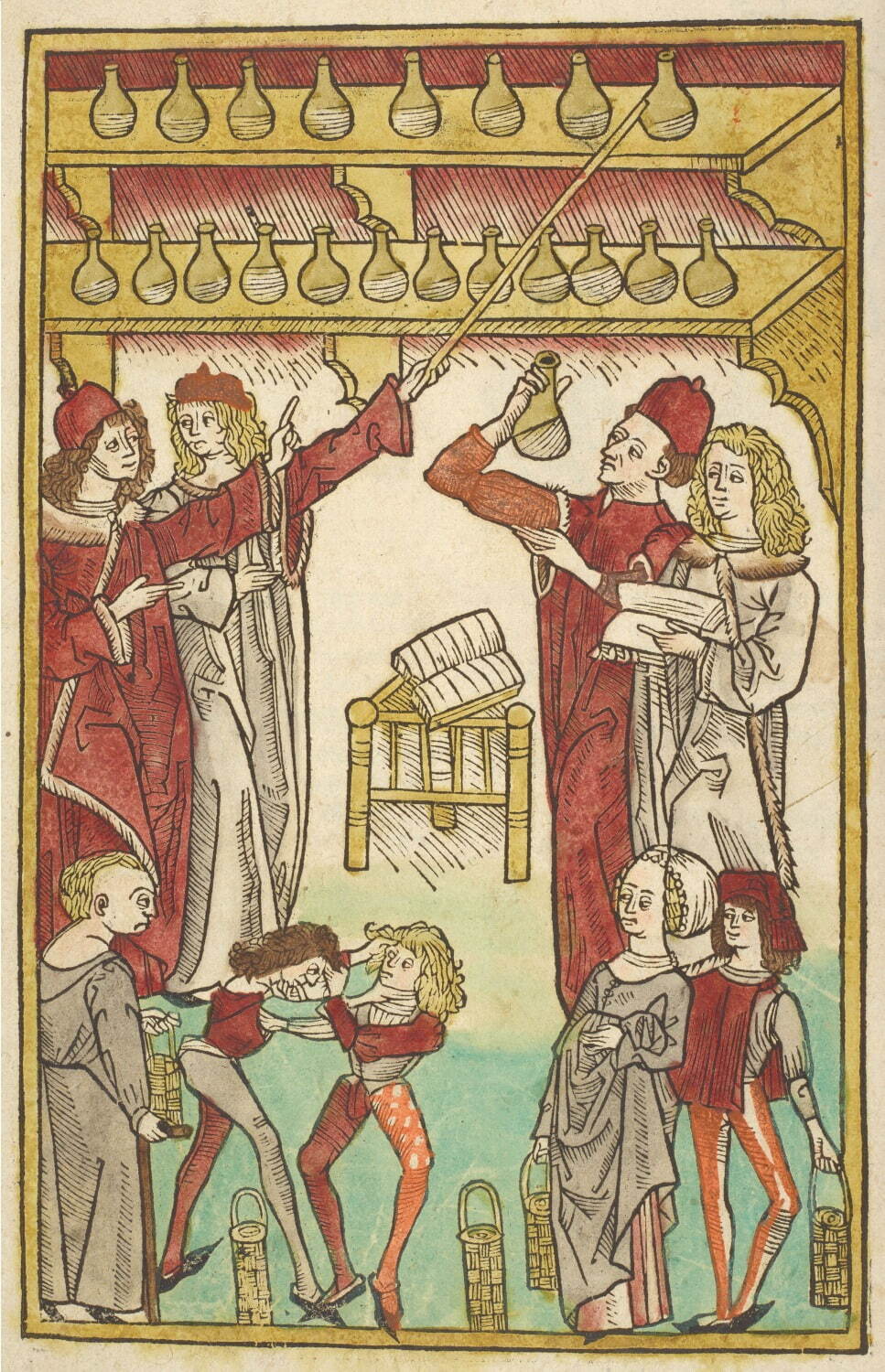 ヤコブ・マイデンバッハ『健康の庭』 1491年 大英図書館蔵