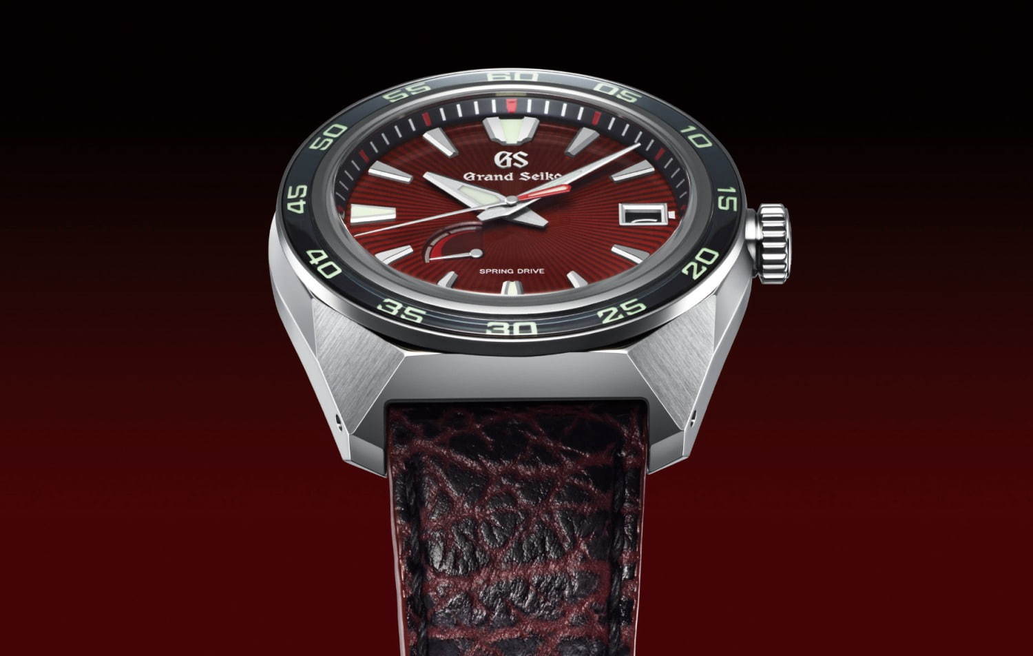 グランドセイコー×ゴジラの限定腕時計、深紅の“放射熱線”ダイヤル＆皮膚を表現したシャークストラップ｜写真2