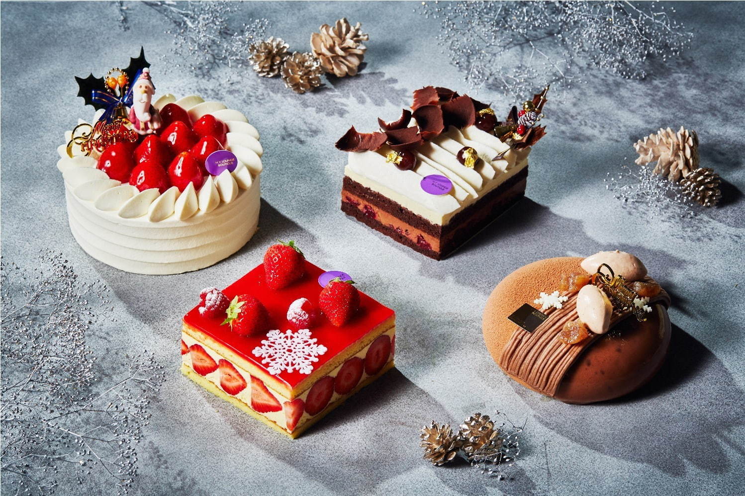 ホテル インターコンチネンタル 東京ベイのクリスマス19 丸い マロン ケーキやチョコのパズル ファッションプレス
