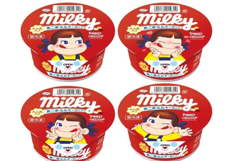 不二家ミルキーカップ」練乳たっぷりのリッチな味わいアイス