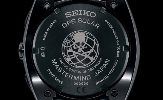 セイコー アストロン×マスターマインド・ジャパン限定腕時計、オールブラックに“スカルロゴ”｜写真2