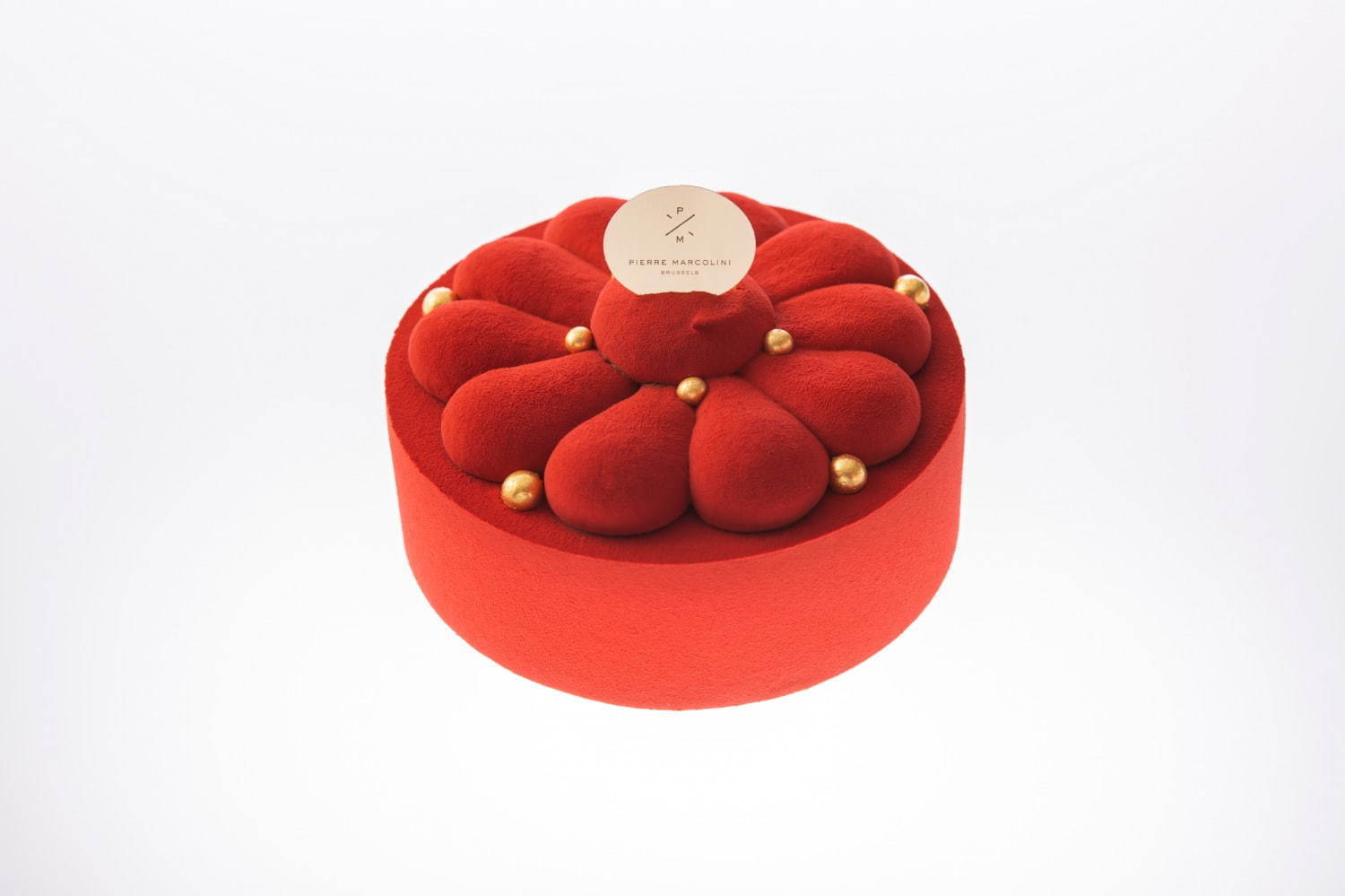 ピエール マルコリーニ“真っ赤な”クリスマスケーキ、ビターチョコレートムース×キャラメル｜写真3