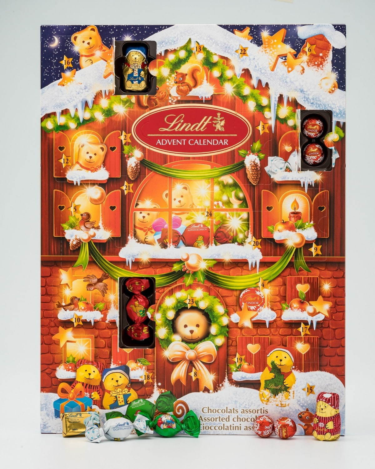 リンツのクリスマス限定チョコ19年 - カスタマイズできるアドベントカレンダー＆テディベア型チョコ｜写真6