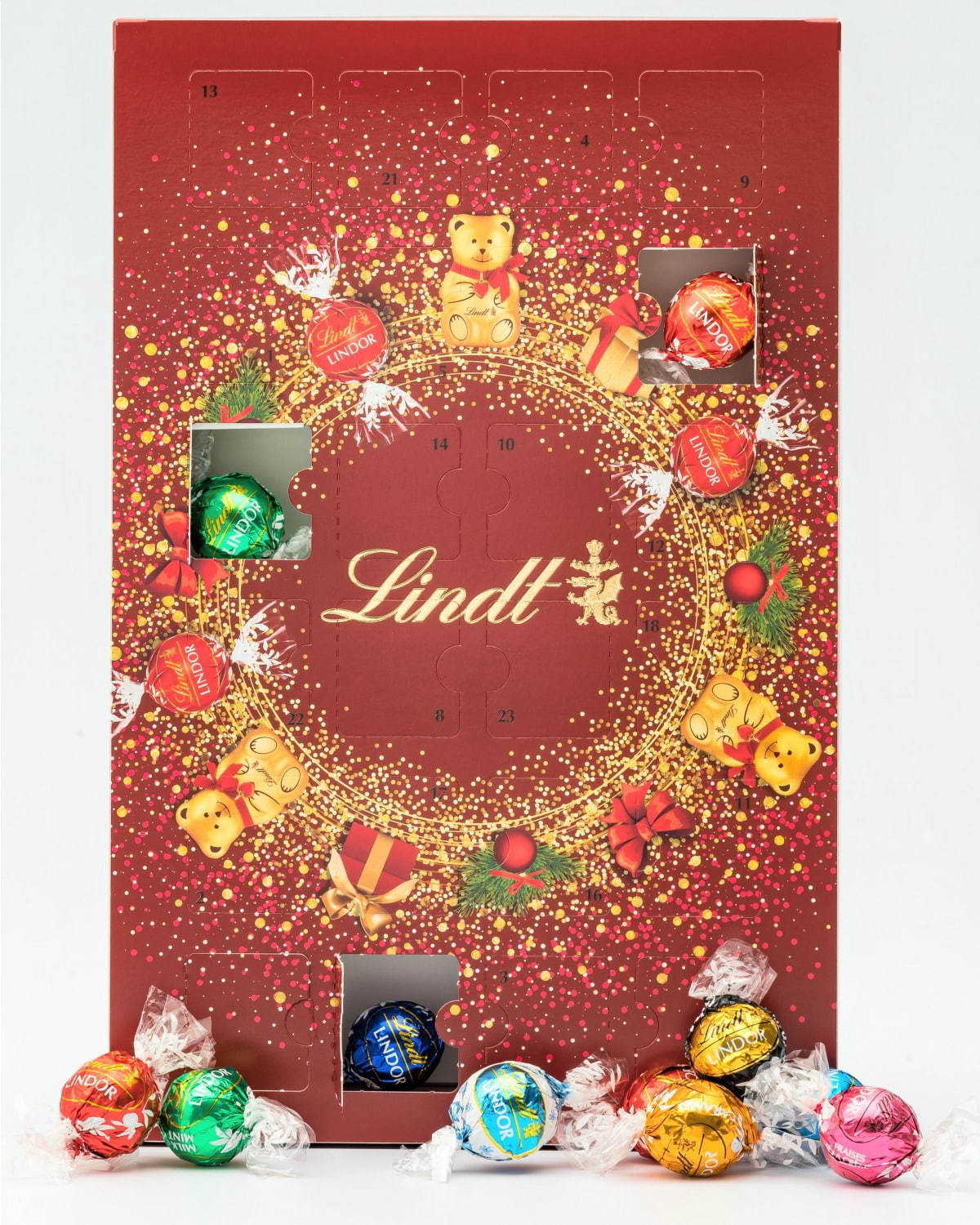 リンツのクリスマス限定チョコ19年 - カスタマイズできるアドベントカレンダー＆テディベア型チョコ｜写真5