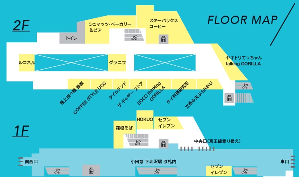 商業施設「シモキタエキウエ」小田急線下北沢駅構内に開業、モーニングから立呑みまでOKな16店舗｜写真2