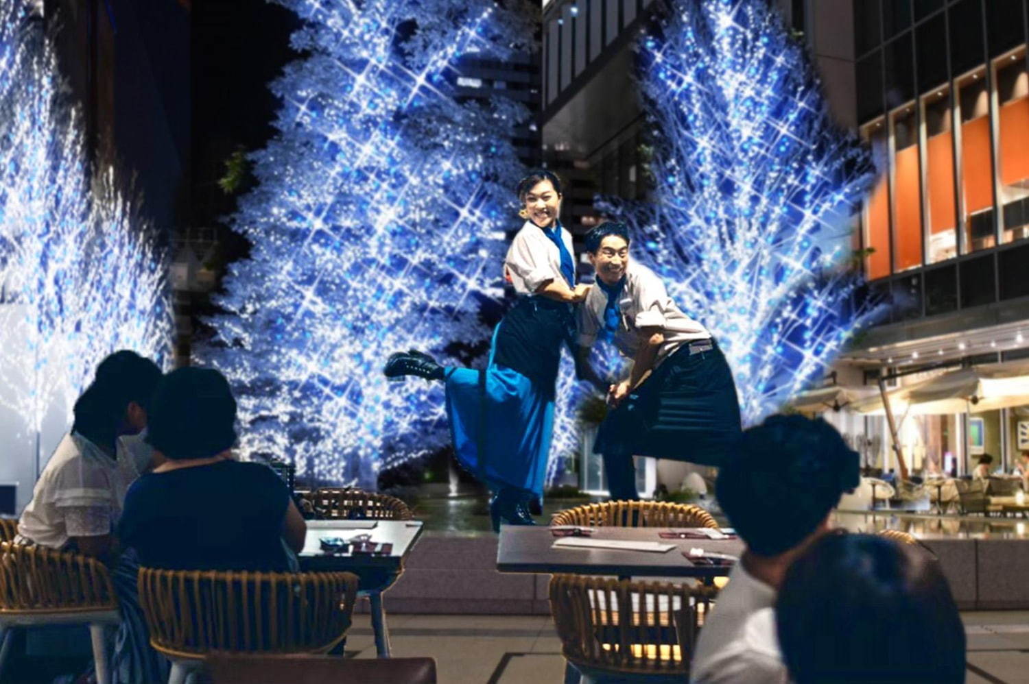 東京ガーデンテラス紀尾井町のイルミネーション、クリスタルガラス約48,000粒のツリーなど｜写真19