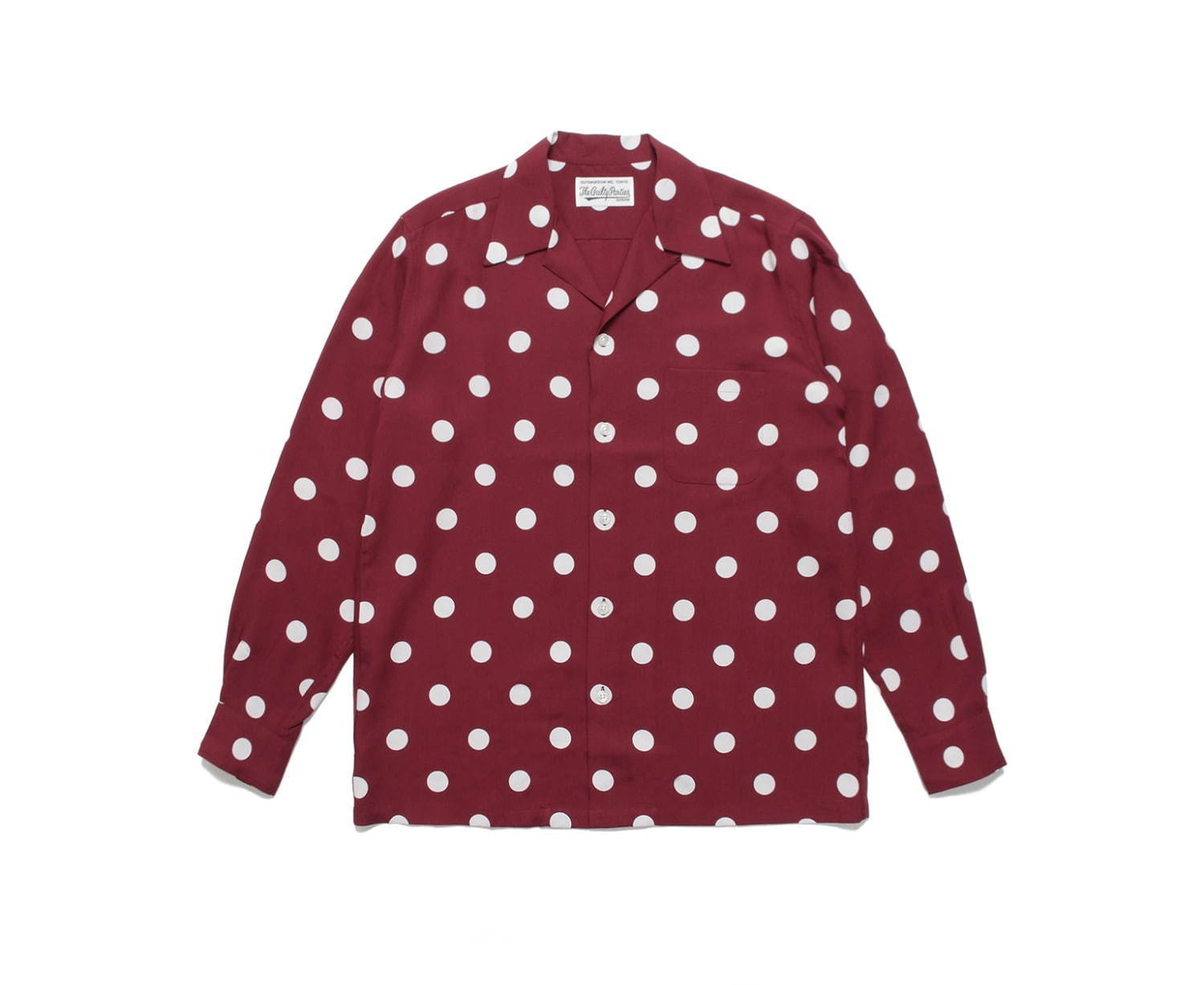 DOTS OPEN COLLAR SHIRT 32,000円+税