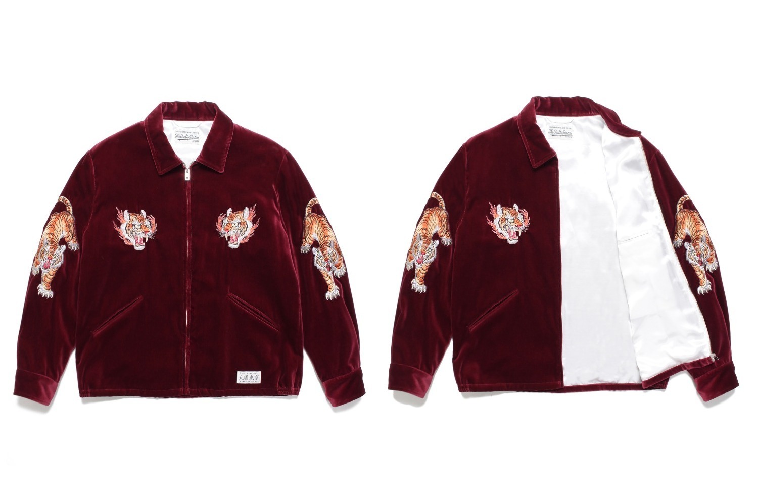 WACKO MARIA VELOUR VIETNAM JACKET ネイビー | hartwellspremium.com