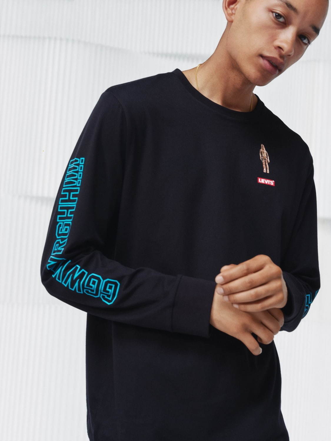 ＊スターウォーズ×リーバイス Levi's 銀河プリント デニムジャケット S リーバイス×『スター・ウォーズ』ダース・ベイダーを描いた