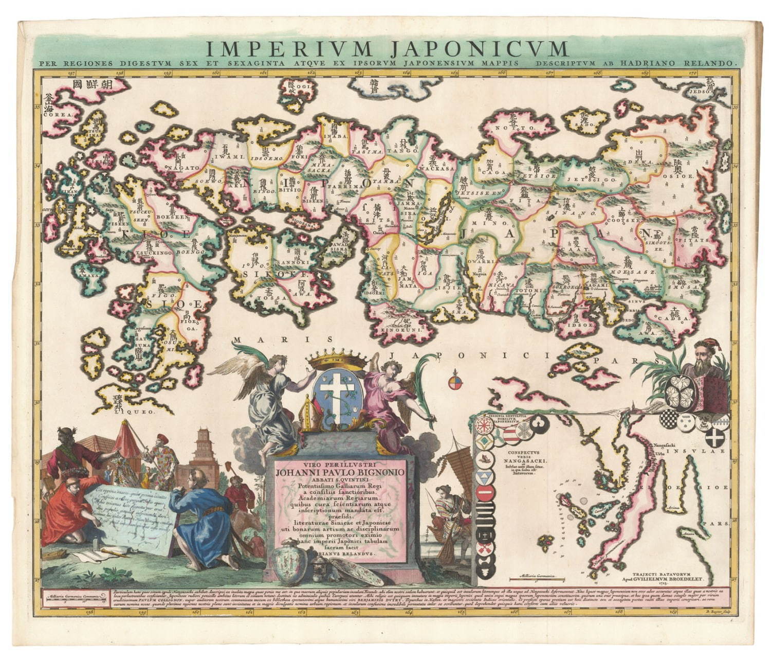 レーラント「日本帝国図」(1715年)