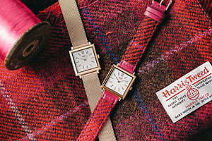 ヘンリーロンドン×ハリスツイード“チェック柄ベルト”のメンズ＆ウィメンズ腕時計