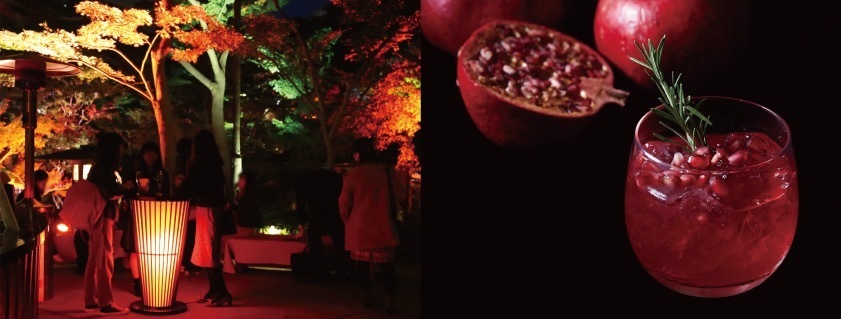 東京・白金台の八芳園、秋の紅葉ライトアップ - 100本のもみじと光で演出する“紅い夜”｜写真10