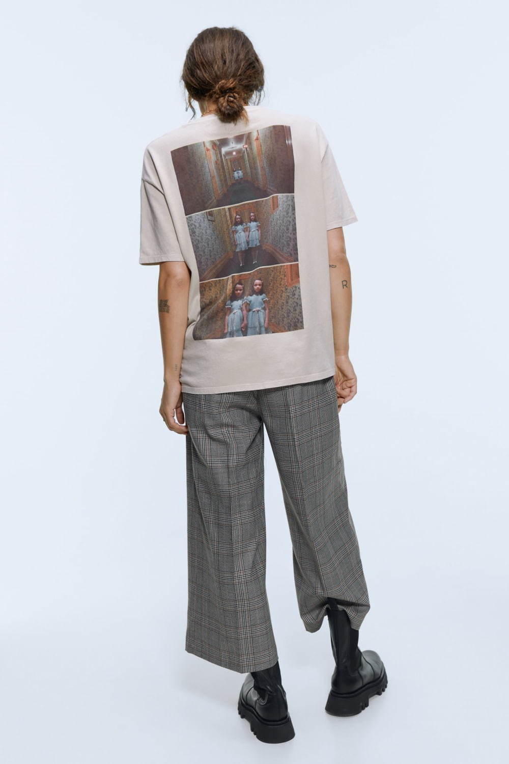 シャイニング Tシャツ 黒 レディースLサイズ ZARA ホラーT