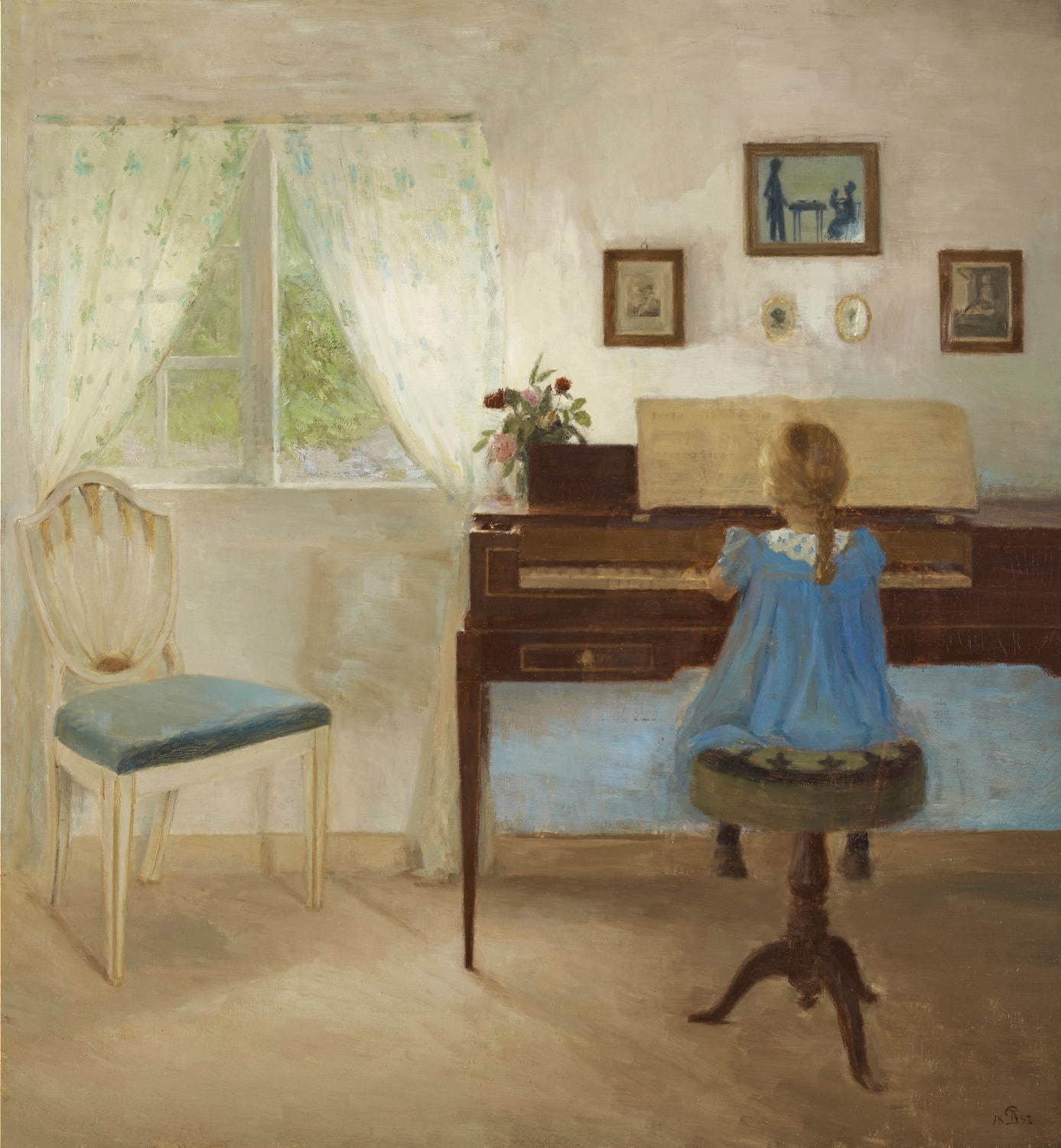 ピーダ・イルステズ 《ピアノに向かう少女》 1897年 アロス・オーフース美術館蔵
ARoS Arhus Kunstmuseum / © Photo: Ole Hein Pedersen