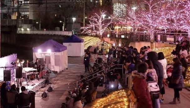 「目黒川みんなのイルミネーション2019」総延長約2.2km、41万個のLEDで楽しむ“冬の桜”｜写真24