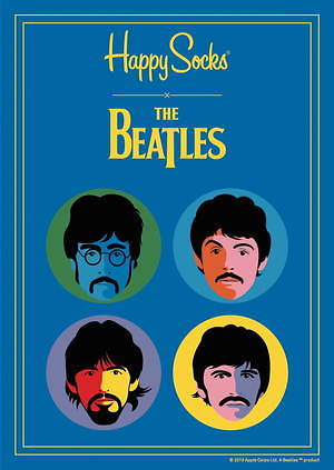 ハッピーソックス×ザ・ビートルズの新作ソックス、人気アルバムから着想を得たロゴやメンバーのイラスト｜写真29