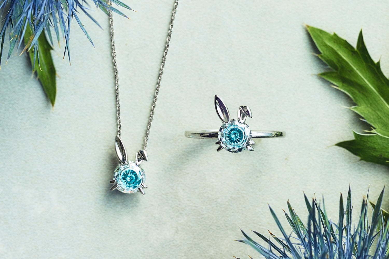 Star Jewelry giri スノーラビット　ネックレス スタージュエリー ガールの新作「スノー ラビット」ネックレス