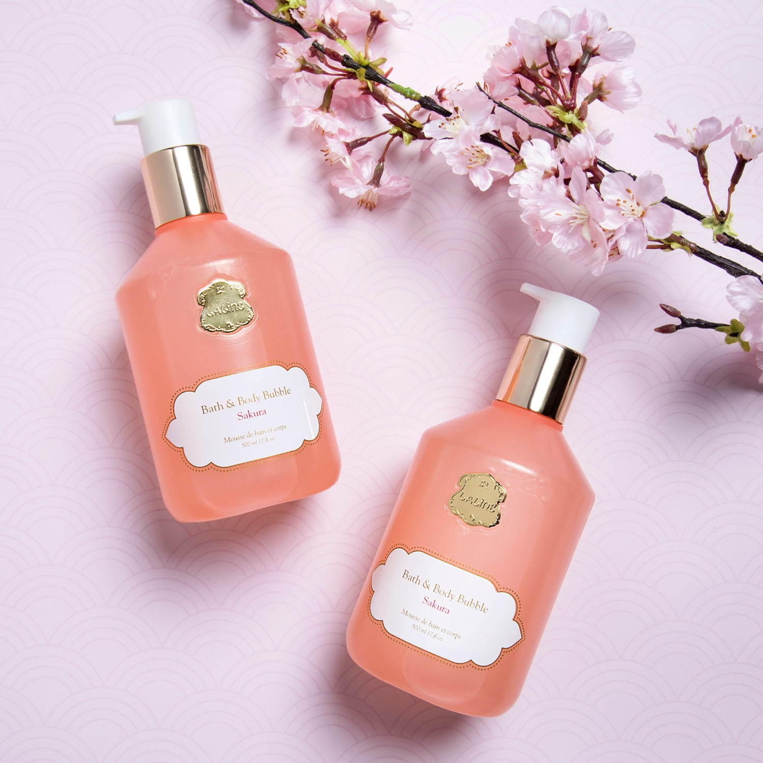 ラリン“桜の香り”のボディソープ
