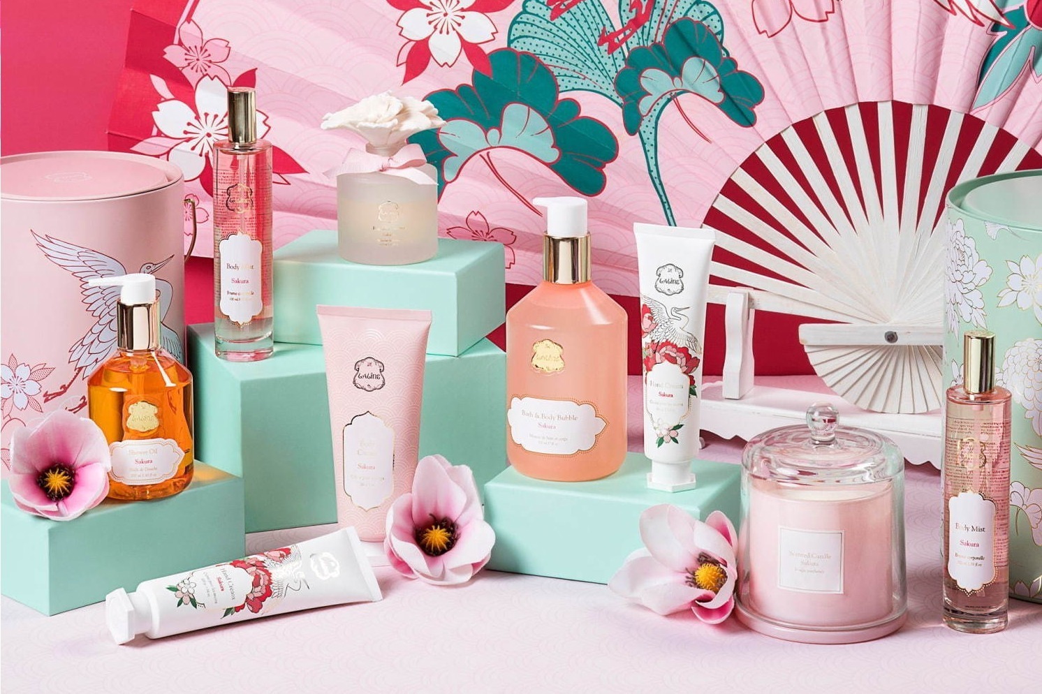 フローラルノート｜ラリン「サクラ」の限定ボディケア、潤いたっぷりボディクリームやハンドクリーム