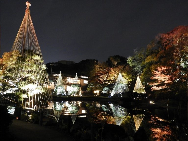 「秋の紅葉ライトアップ」東京・肥後細川庭園で、色づく紅葉と光が織りなす幻想空間｜写真2