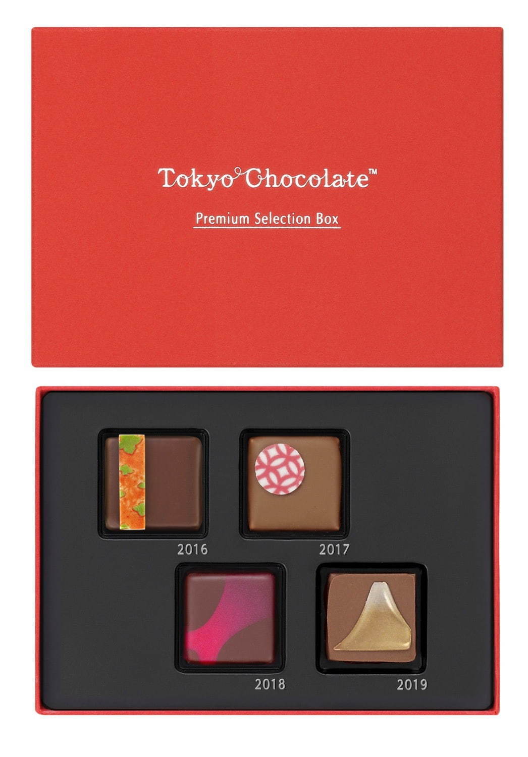 トーキョーチョコレートの限定チョコボックス、玄米茶×生姜やバラのガナッシュなど4種｜写真1
