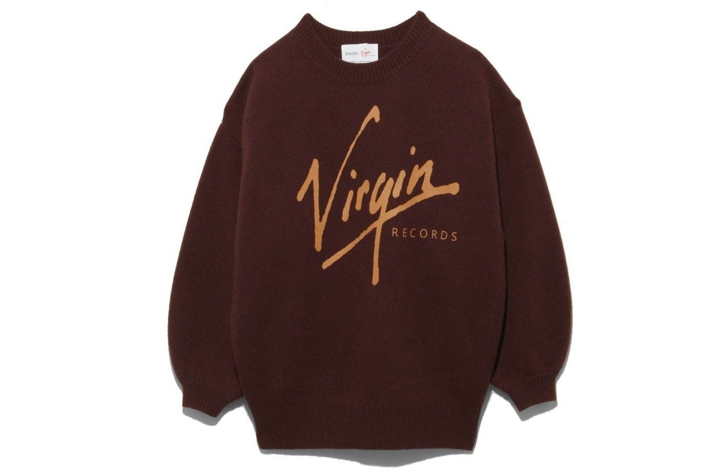 スナイデルから英国レコードレーベル「ヴァージン・レコード」のニットウェアやスタジャン