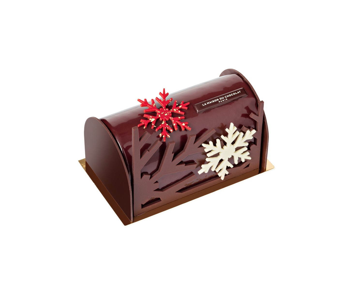 ラ・メゾン・デュ・ショコラのクリスマス、雪の結晶のチョコレート細工やチョコ×フランボワーズのケーキ｜写真11