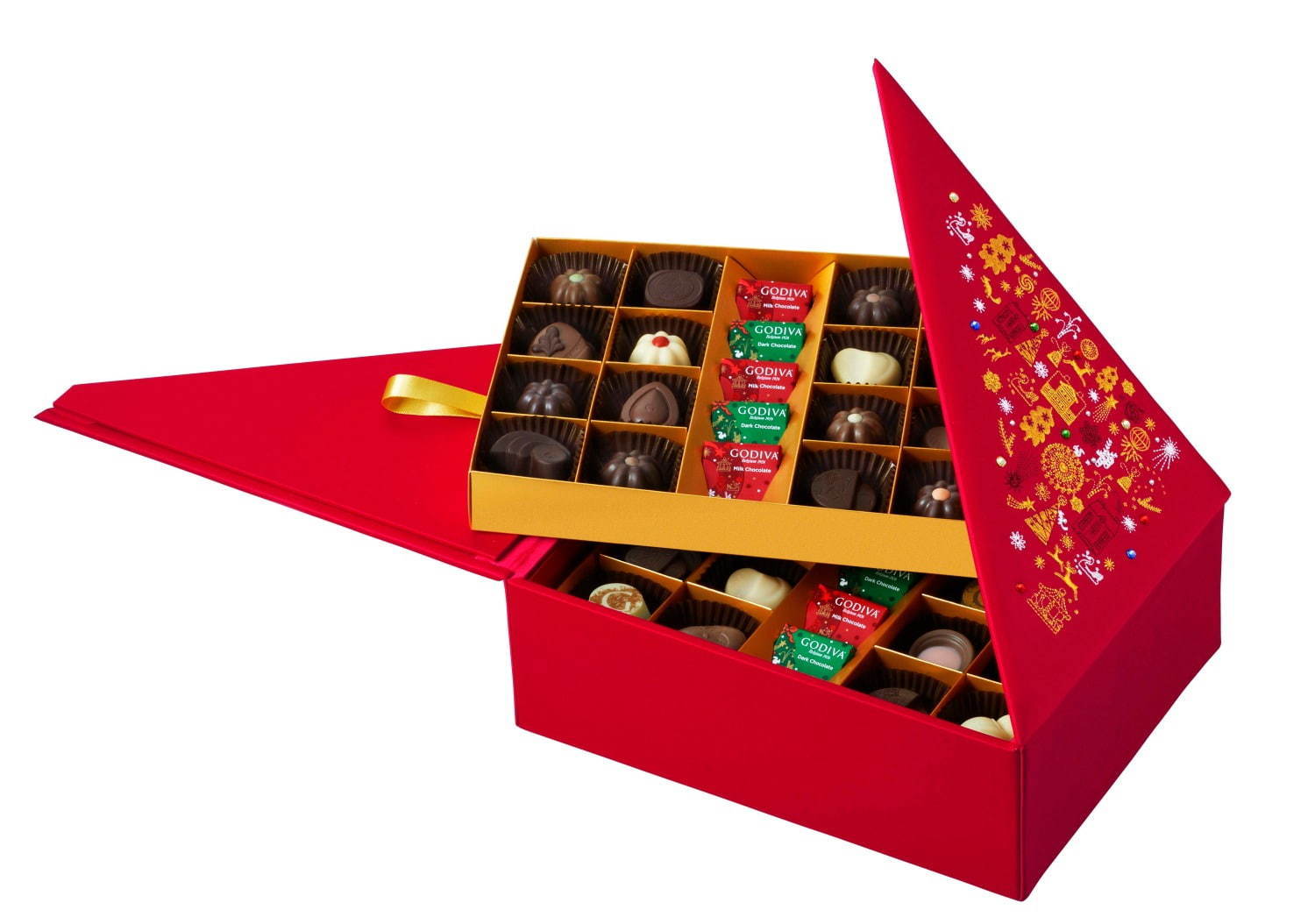 ゴディバのクリスマス限定チョコレート、ガナッシュ入りバンドケーキ型チョコ＆サンタの"ノエル粒"｜写真24