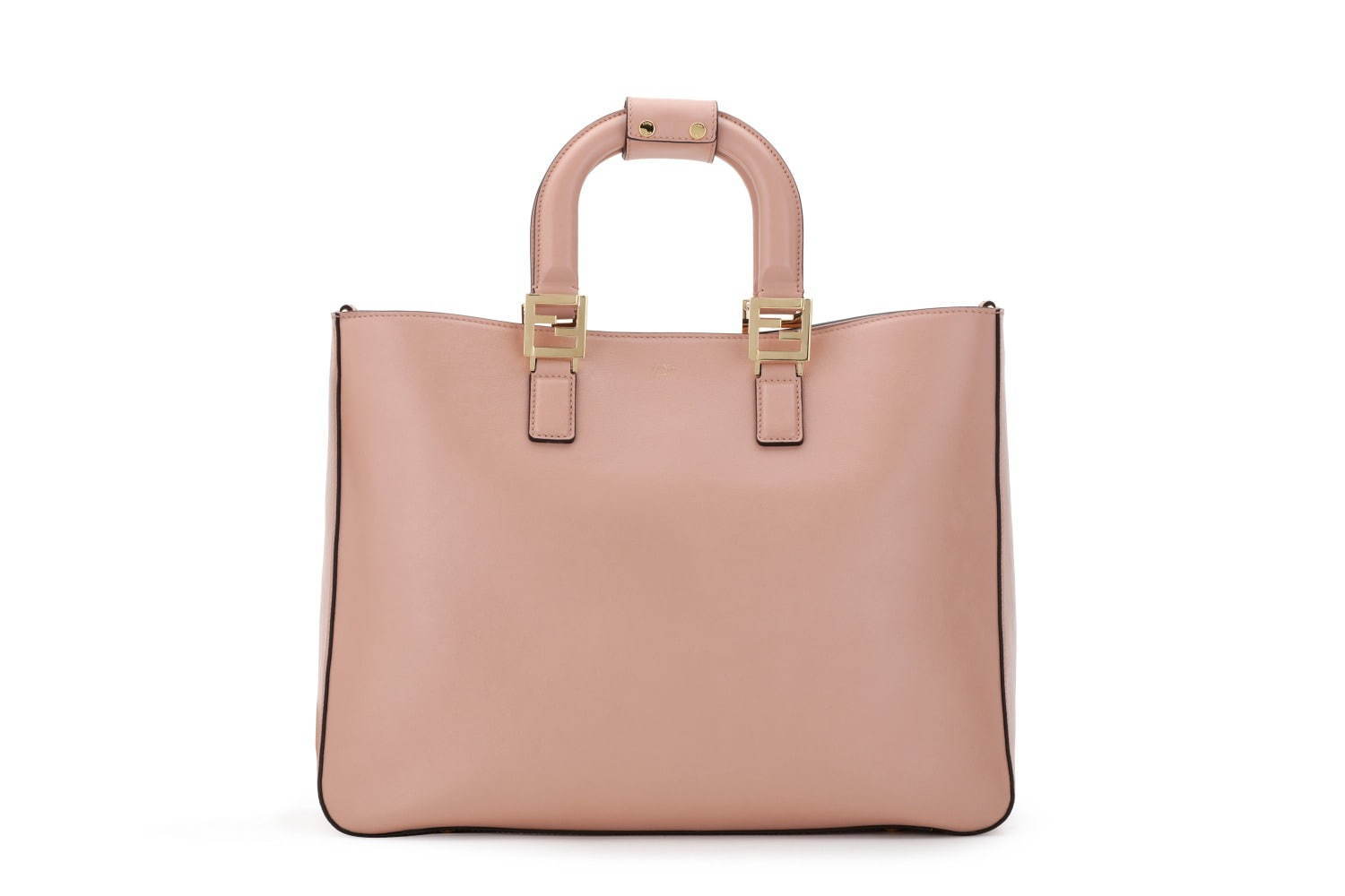 週末限定SALE Fendi FFロゴ トートバッグ ブラウン フェンディの新作バッグ「FFトート」ハンドルとバッグを繋ぐ“FF