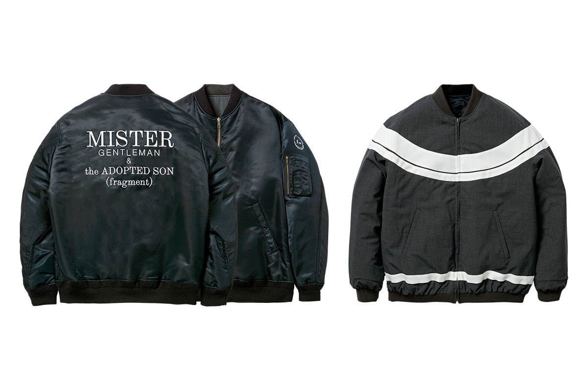 mistergentleman×fragment リバーシブルボンバージャケットフライトジャケット