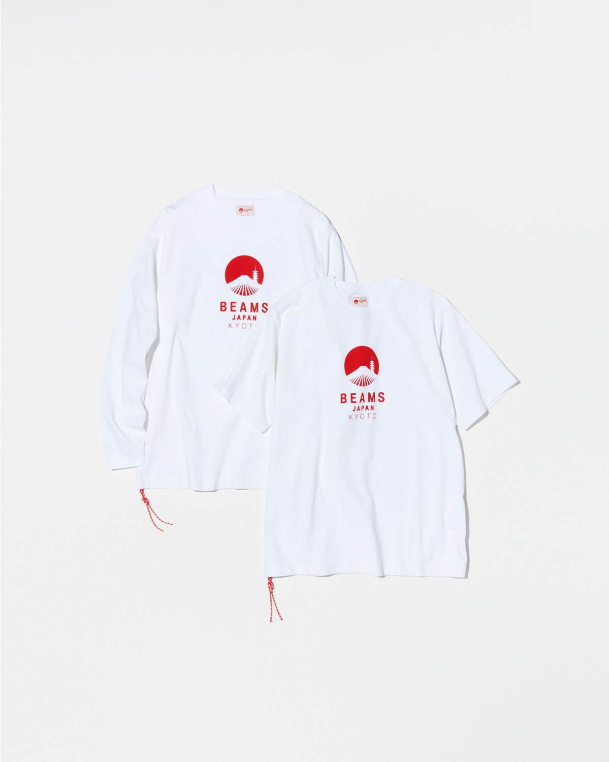 ビームス ジャパン 京都限定 ロゴプリント Tシャツ 半袖 5,800円＋税／長袖 5,800円＋税