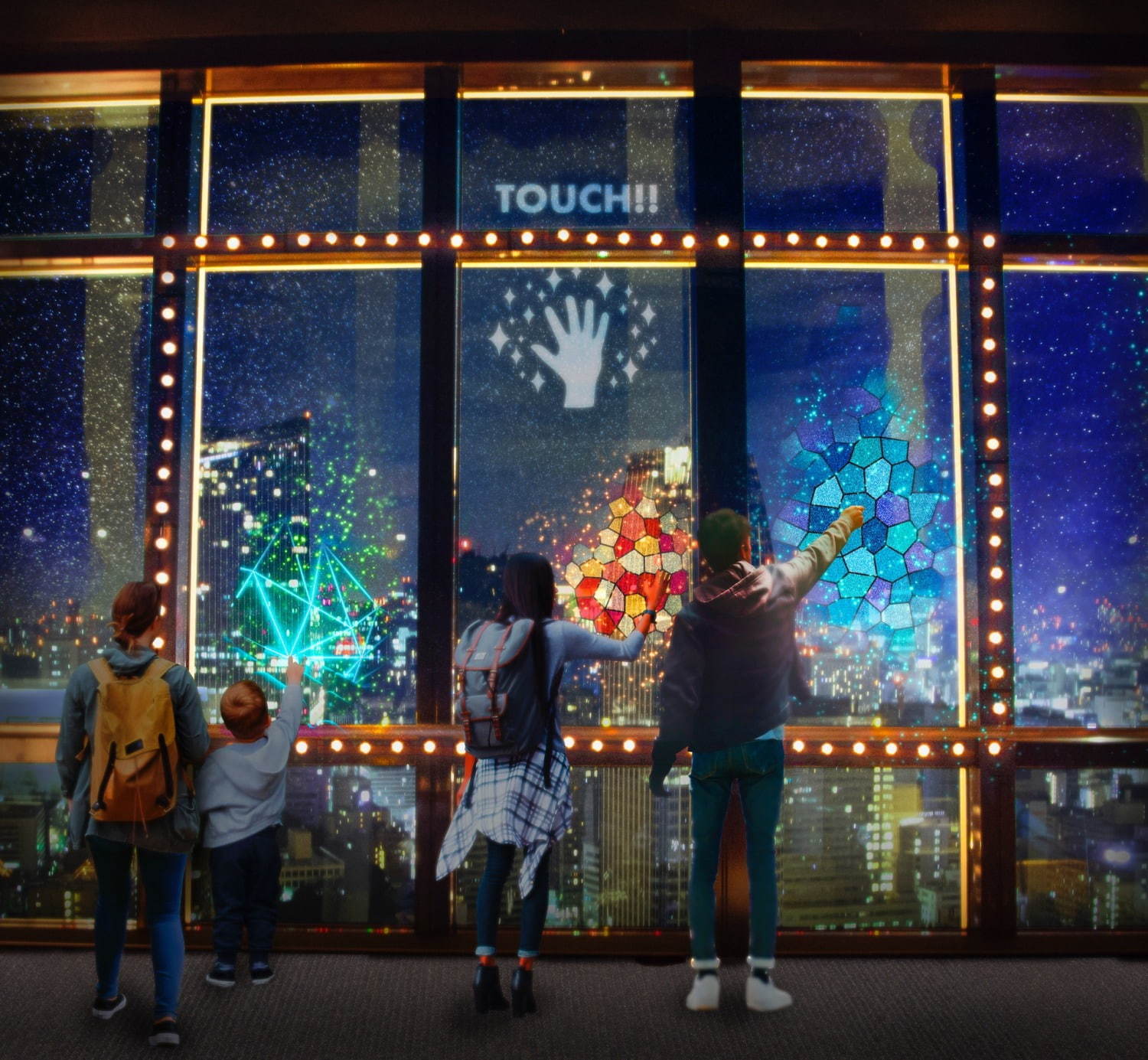 東京タワーのデジタル夜景体験「シティライトファンタジア」ネオンやレーザー光る幻想空間｜写真2