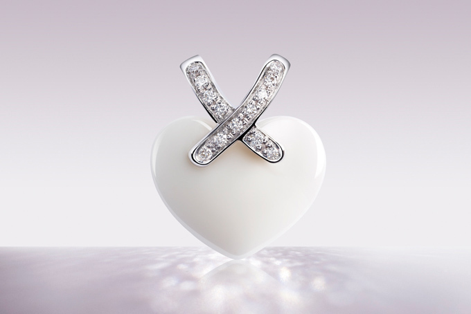 ショーメ CHAUMET 750WG リアン ハート ダイヤモンド コード