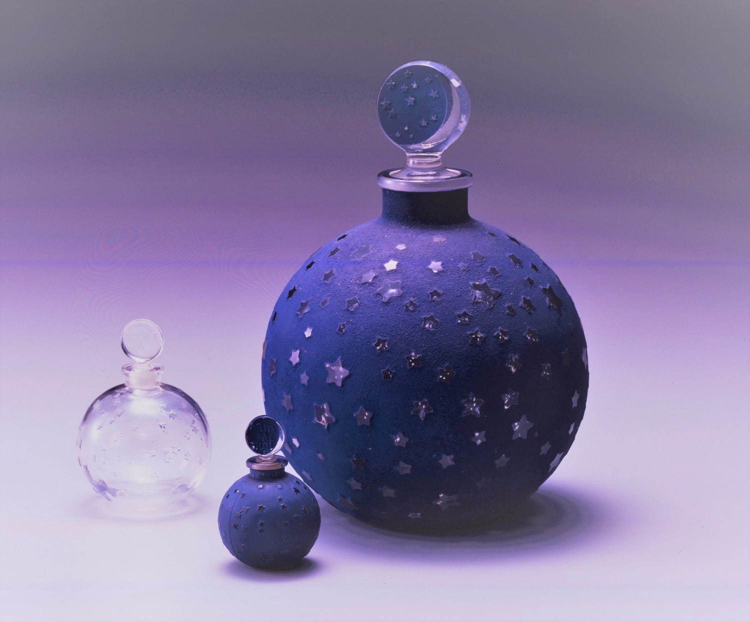 ルネ・ラリック、香水瓶「ダン・ラ・ニュイ(夜中に)」原型制作：1924年、ウォルト