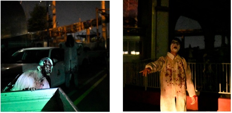 富士急ハイランドのお化け屋敷「戦慄迷宮」から亡霊たちが脱走、富士吉田市でコラボホラーイベント開催｜写真3