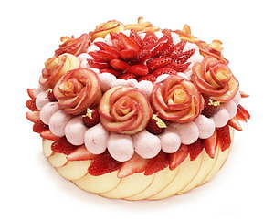カフェコムサ アップル マンゴーのバラ咲く ショートケーキ 1日間限定で発売 ファッションプレス