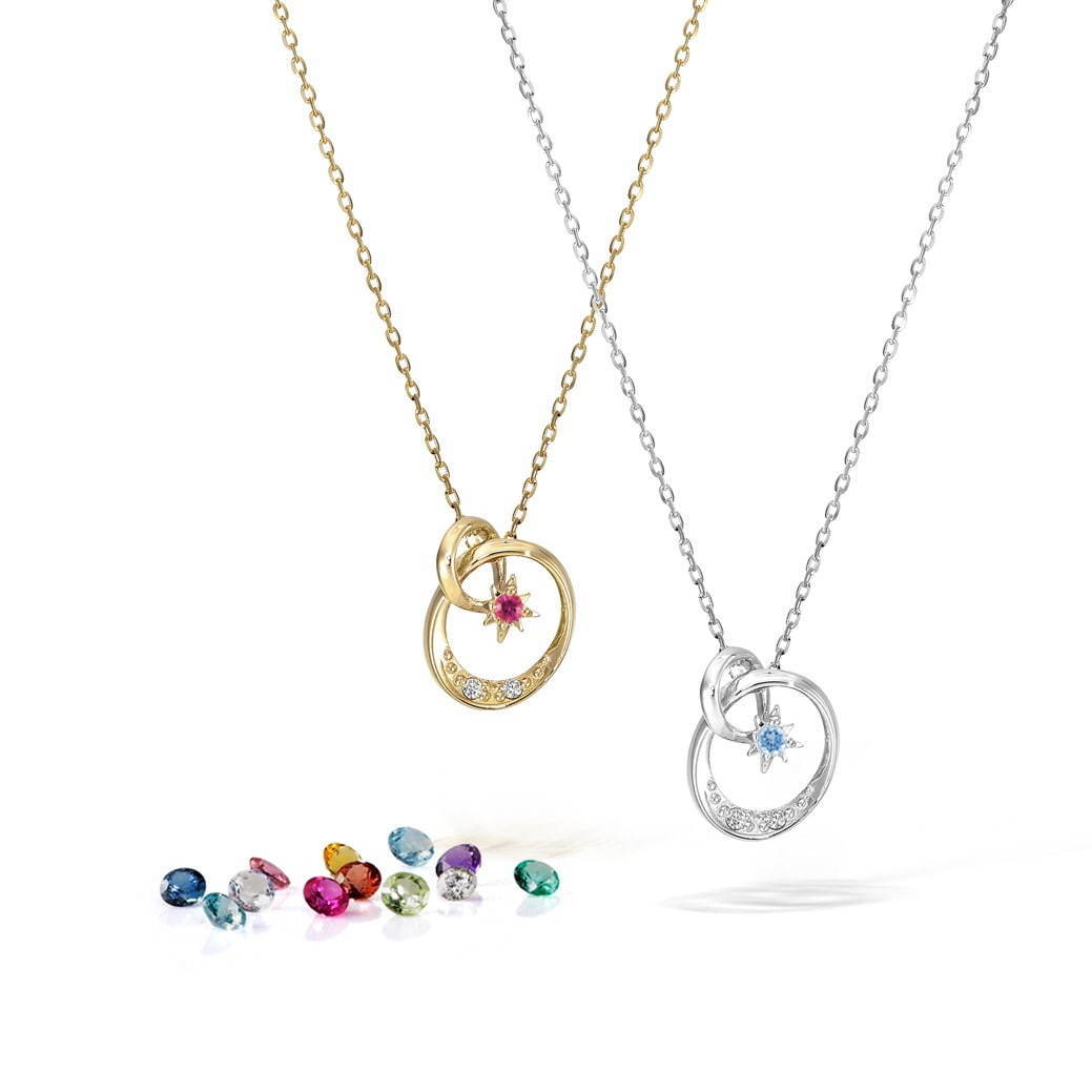 スタージュエリー“星空の先に広がる宇宙”イメージの限定ネックレス、連なるゴールドにダイヤモンド - ファッションプレス