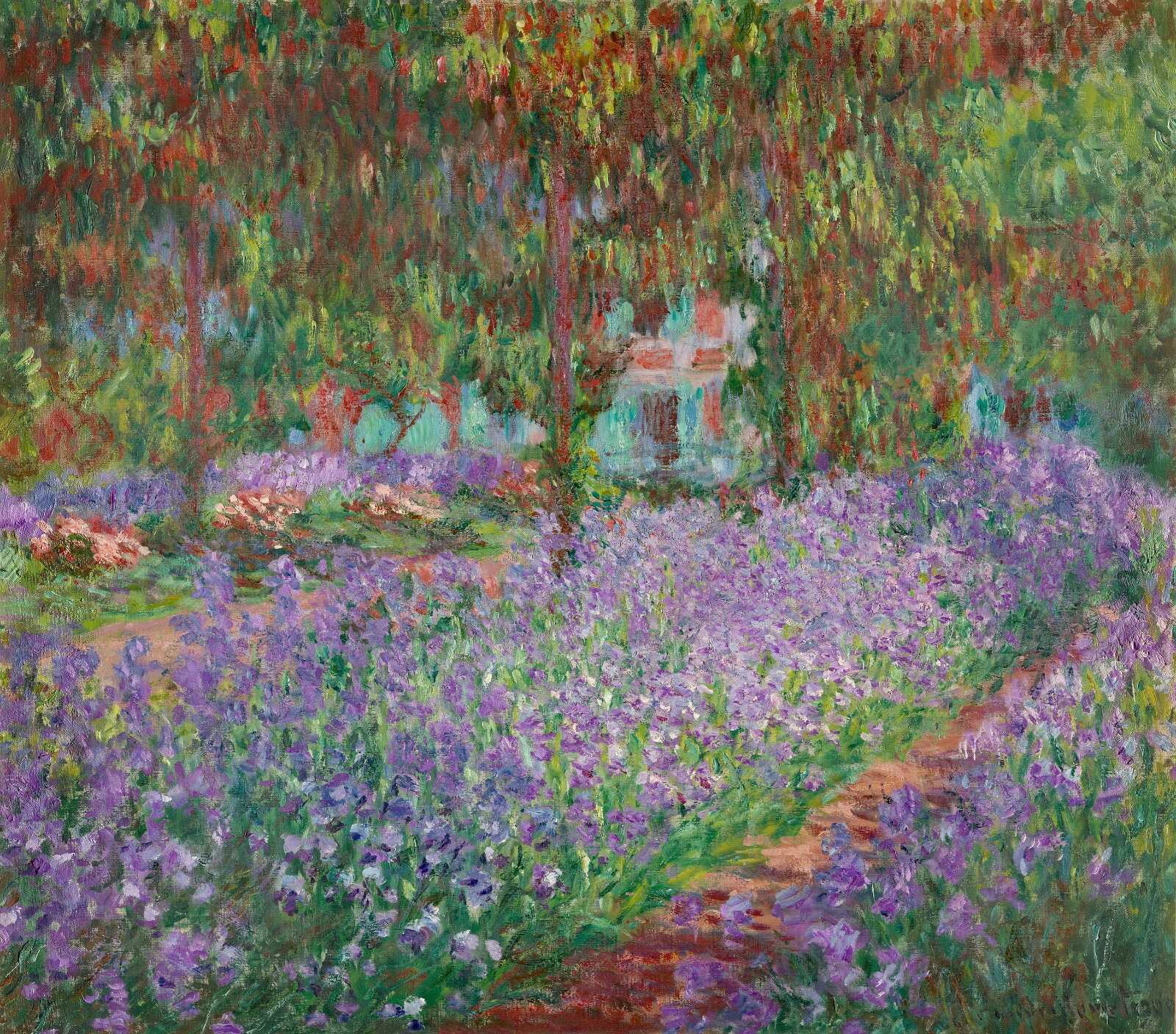 クロード・モネ 《ジヴェルニーのモネの庭》 1900年 油彩・カンヴァス オルセー美術館蔵 Photo © GrandPalaisRmn (musée d'Orsay) / Adrien Didierjean / distributed by AMF